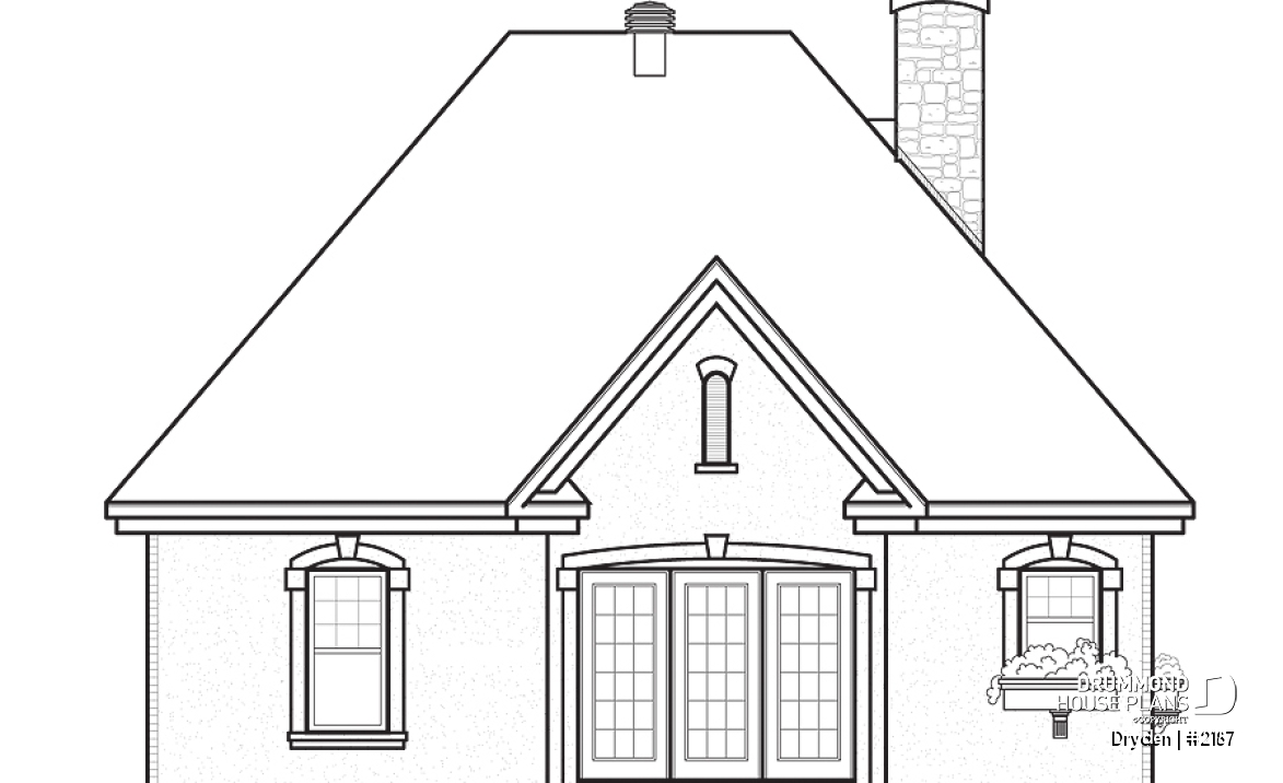 rear elevation - Dryden