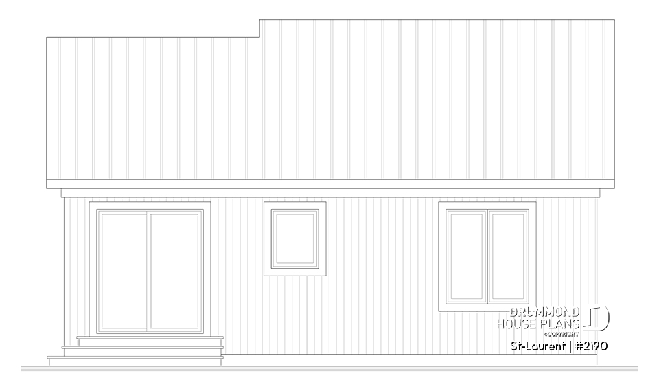 rear elevation - St-Laurent