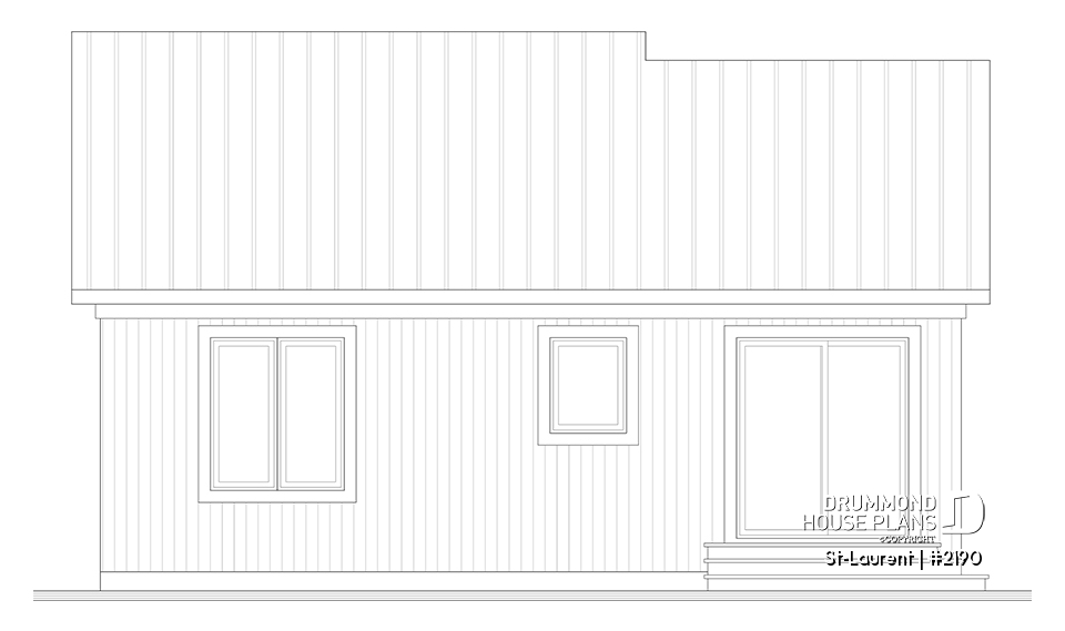 rear elevation - St-Laurent