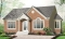 front - BASE MODEL - Great economical design, small ranch house plan, ideal starter home, 2 bedrooms, lots of natural lights - Sandcrest 2