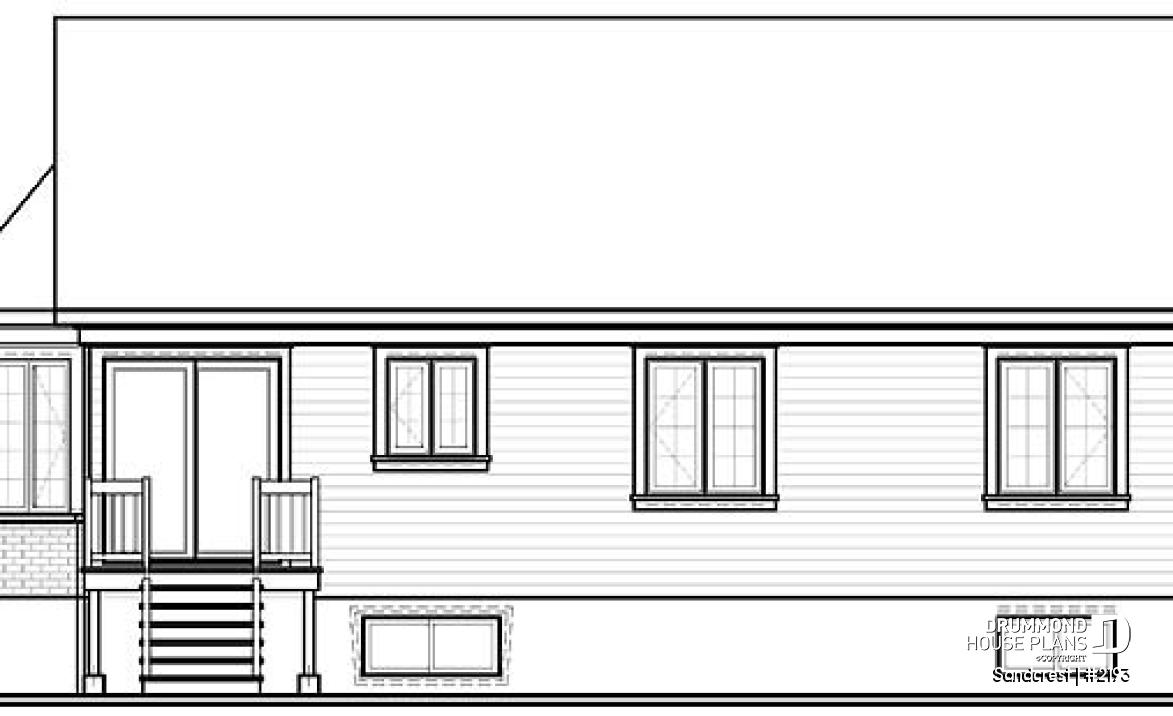 rear elevation - Sandcrest