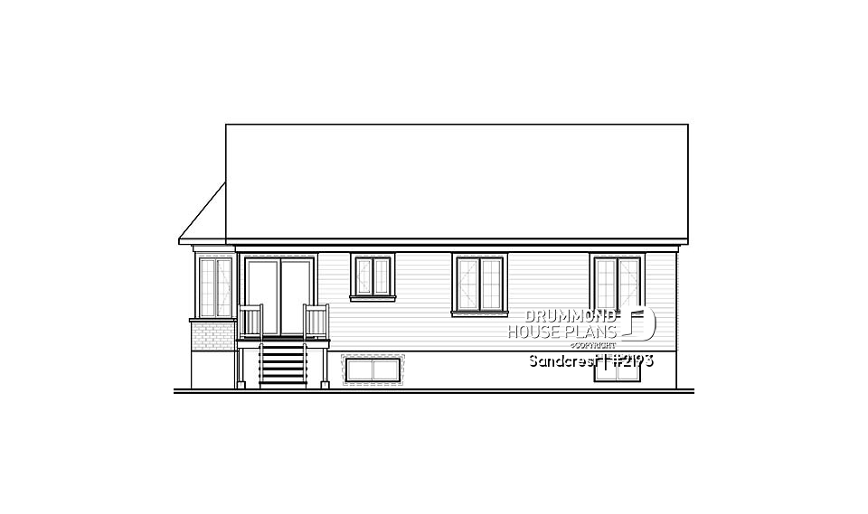 rear elevation - Sandcrest