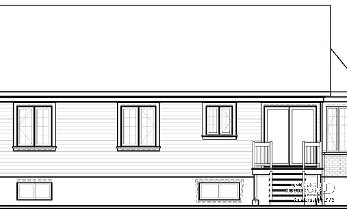 rear elevation - Sandcrest