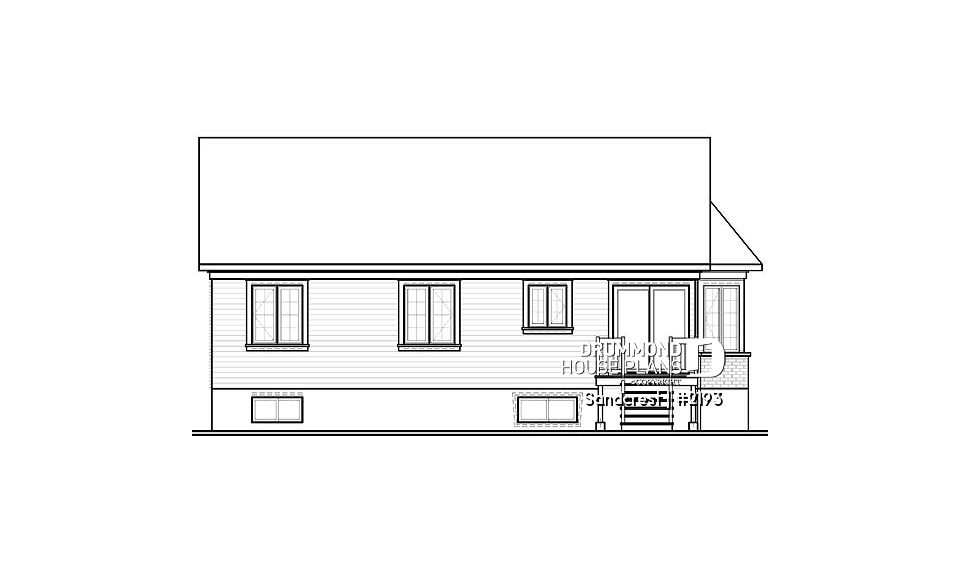 rear elevation - Sandcrest
