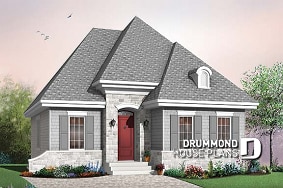 front - BASE MODEL - Ideal Empty nester home design, ideal baby-boomer home design, 2 bedrooms, elevated ceiling - Bellamy