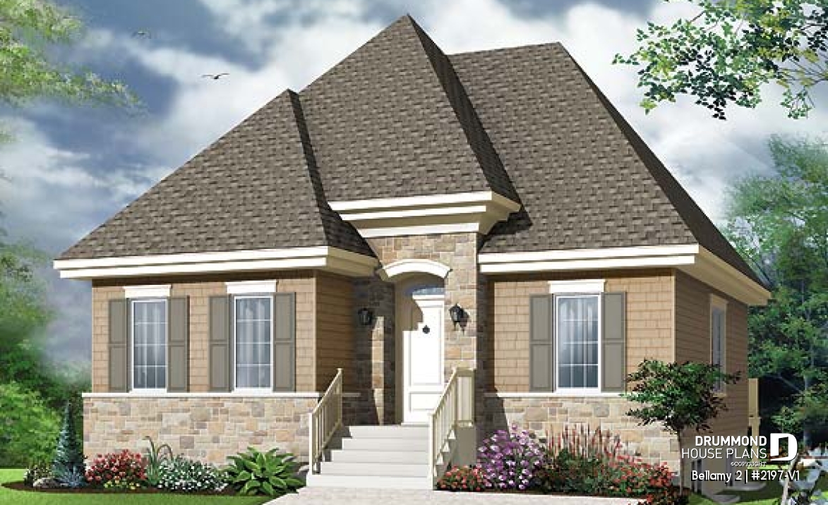 front - BASE MODEL - Manor style single storey, 4 bedroom with second living room - Bellamy 2