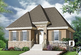front - BASE MODEL - Manor style single storey, 4 bedroom with second living room - Bellamy 2