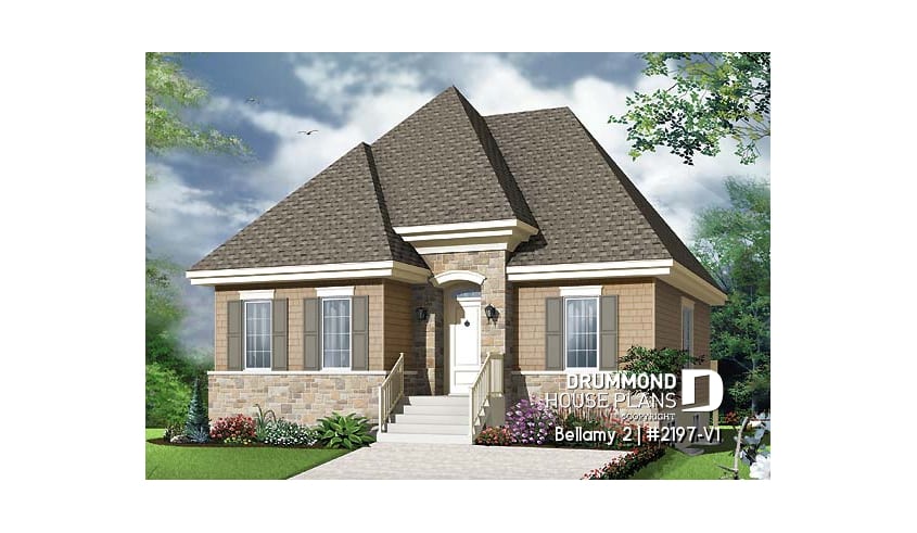 front - BASE MODEL - Manor style single storey, 4 bedroom with second living room - Bellamy 2