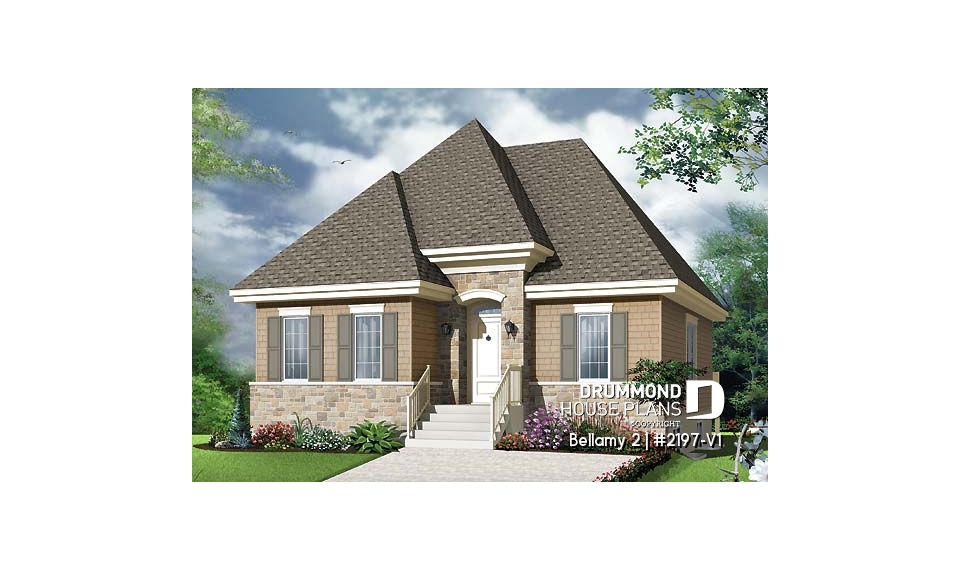 front - BASE MODEL - Manor style single storey, 4 bedroom with second living room - Bellamy 2