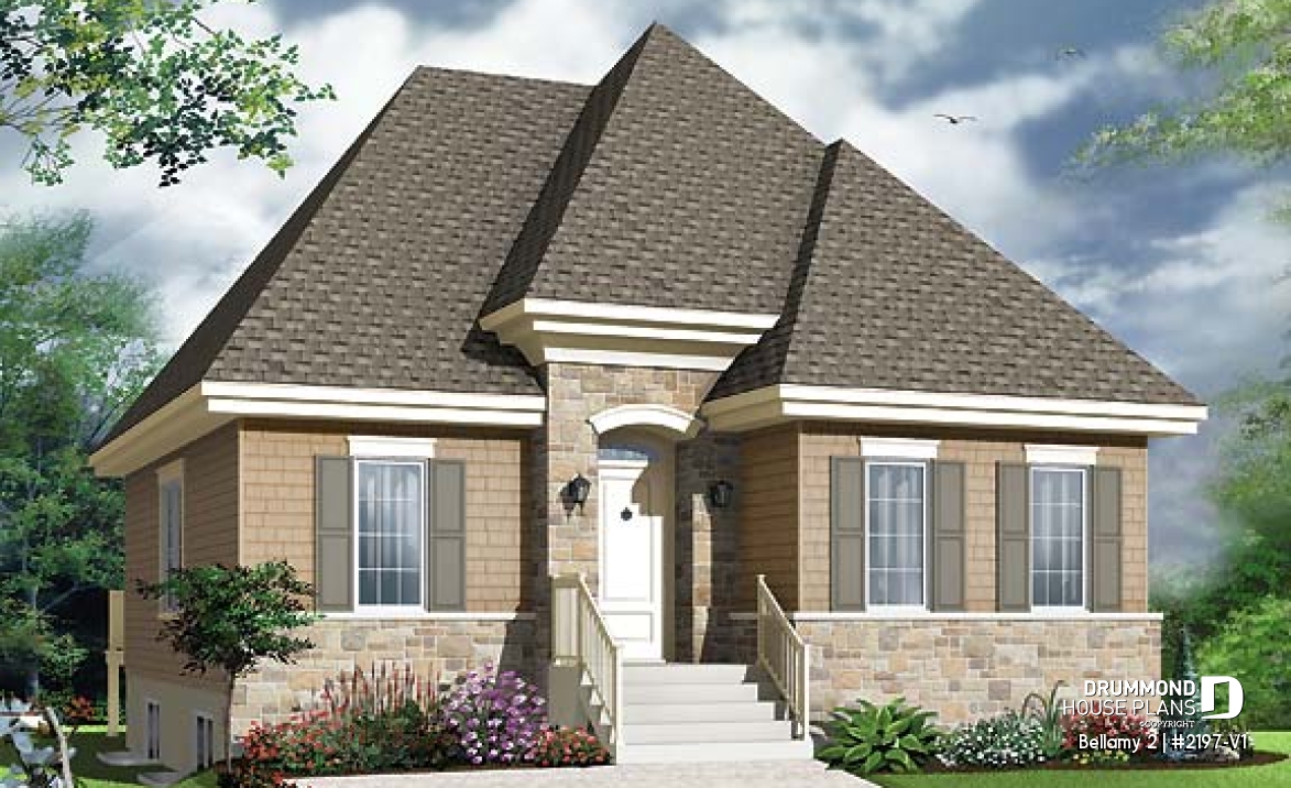 front - BASE MODEL - Manor style single storey, 4 bedroom with second living room - Bellamy 2