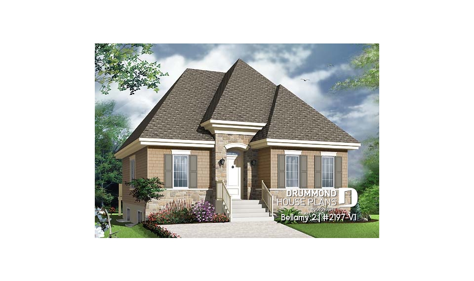 front - BASE MODEL - Manor style single storey, 4 bedroom with second living room - Bellamy 2