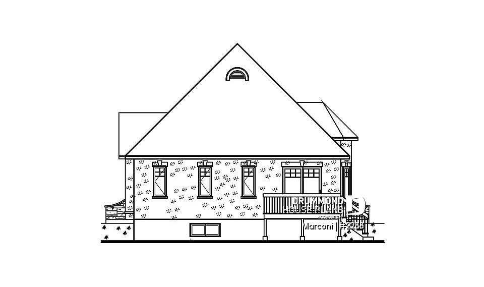 rear elevation - Marconi