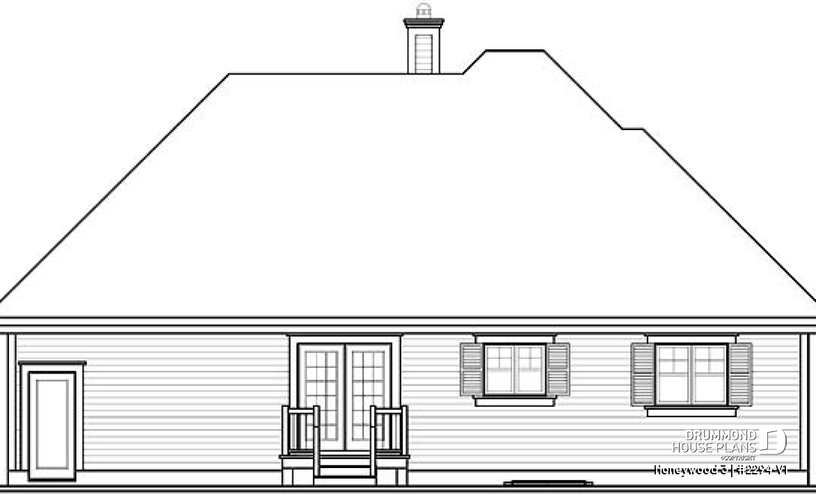 rear elevation - Honeywood 3