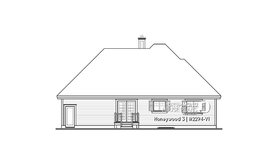 rear elevation - Honeywood 3
