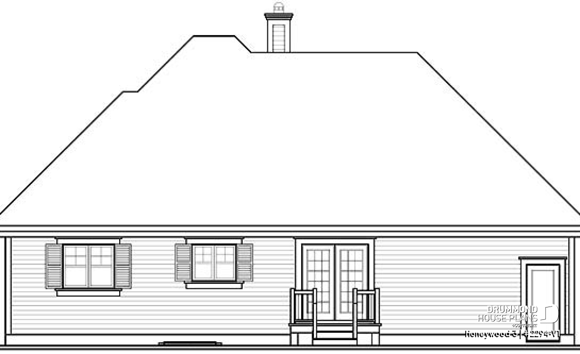 rear elevation - Honeywood 3