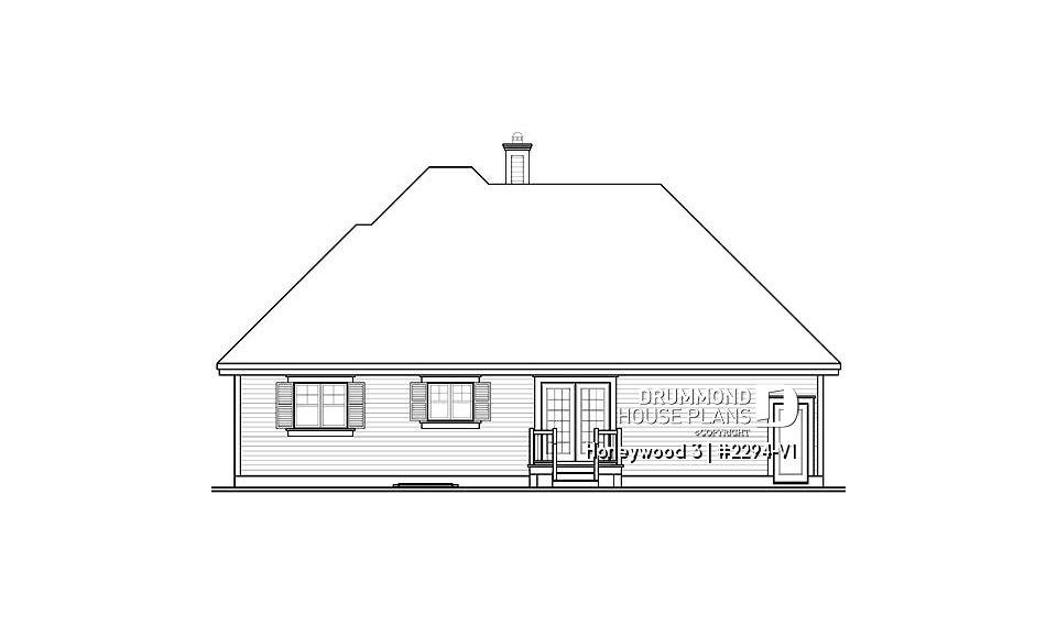 rear elevation - Honeywood 3
