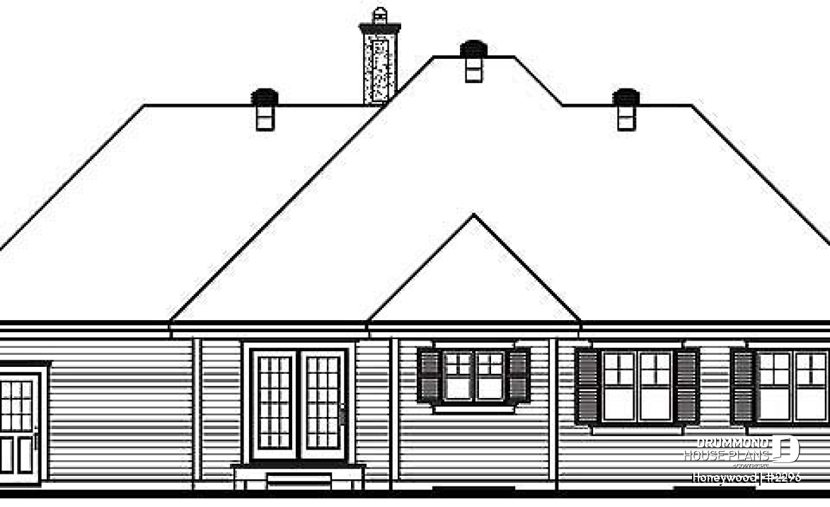rear elevation - Honeywood