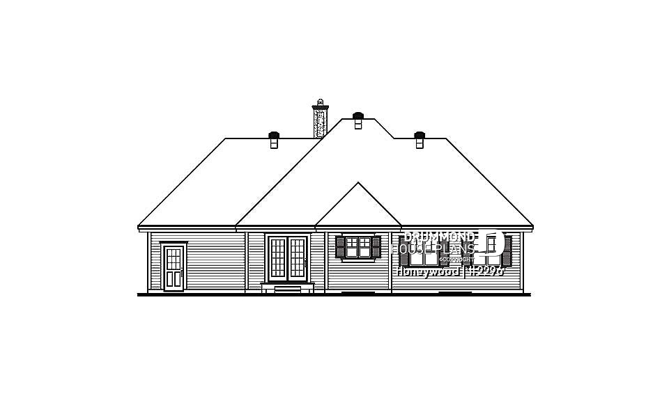 rear elevation - Honeywood