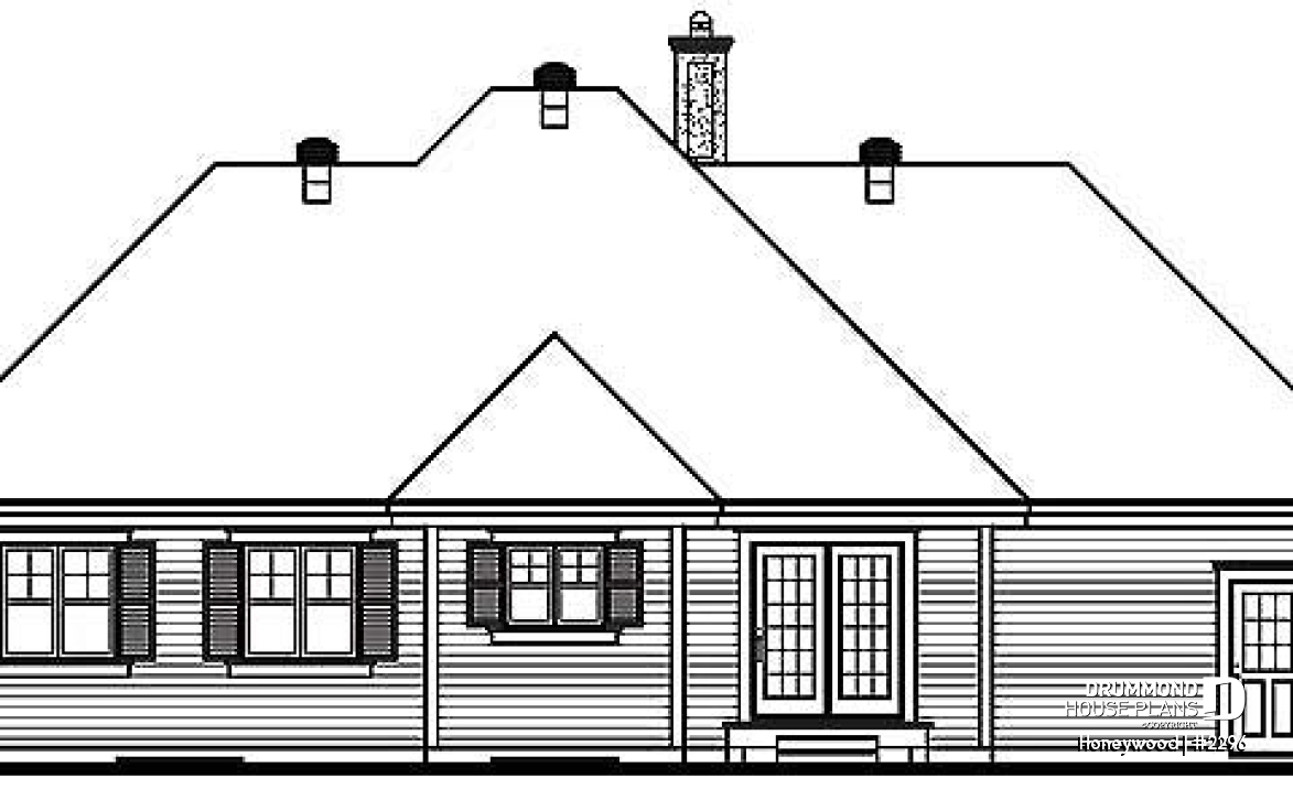 rear elevation - Honeywood