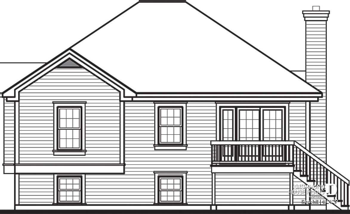 rear elevation - Rosehill