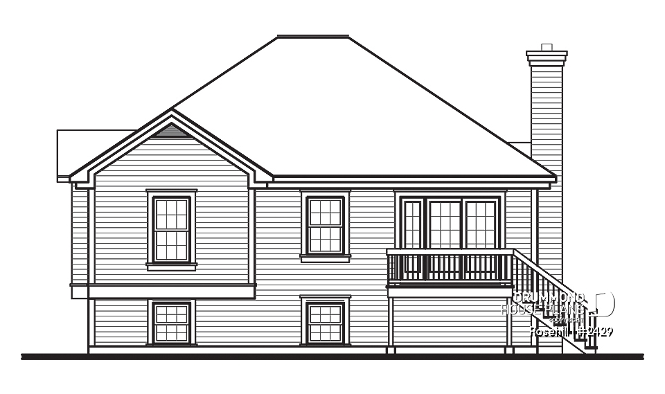 rear elevation - Rosehill