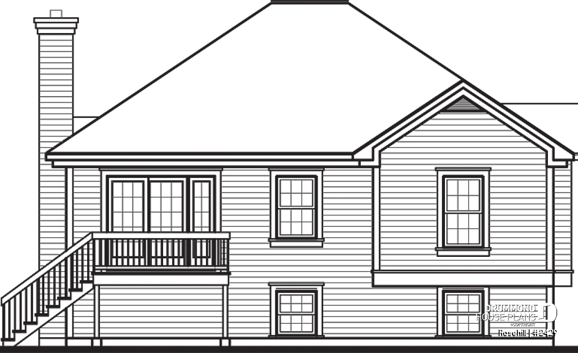 rear elevation - Rosehill