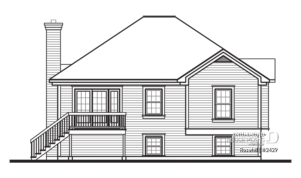 rear elevation - Rosehill