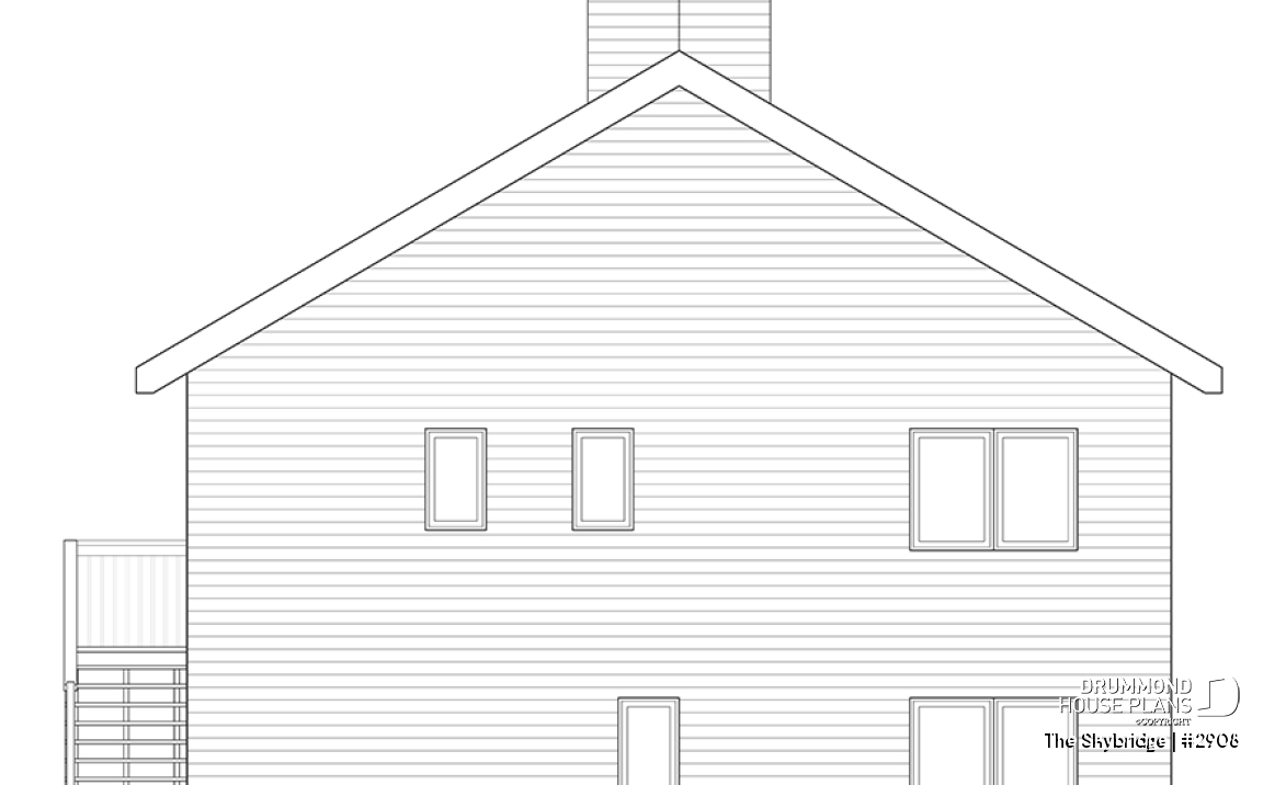 rear elevation - The Skybridge