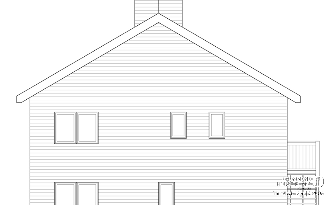 rear elevation - The Skybridge