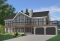 Color version 3 - Front - Stunning 4 bedroom rustic cotttage plan, master suite on main floor, reverse living, 2 living rooms, fireplace - The Timberline