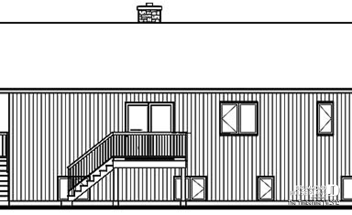 rear elevation - The Timberline