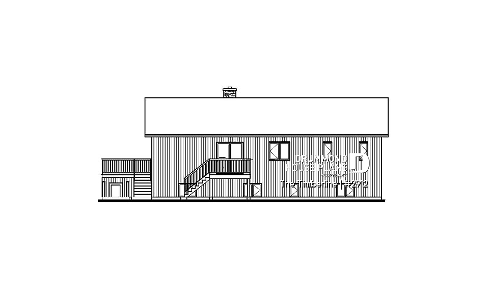 rear elevation - The Timberline
