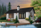 Rear view - BASE MODEL - Simple small tiny cabin house plans with open concept, sleep easily 8 people - Hideaway