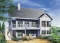 Rear view - BASE MODEL - Cottage plan with cathedral ceiling, unfinished walkout basement, 2 to 5 bedrooms, large deck - Bay Breeze 1