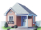 front - BASE MODEL - Garden shed plan 16' x 16' for storage of sports and gardening articles - Remisette