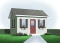 front - BASE MODEL - Small garden shed plan, easy to build and affordable! - Gaboureau 2