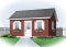 front - BASE MODEL - Affordable garden shed plan - Gaboureau