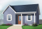 front - BASE MODEL - Construction plan for large shed of 423 sf. with covered front balcony - Gabinelle