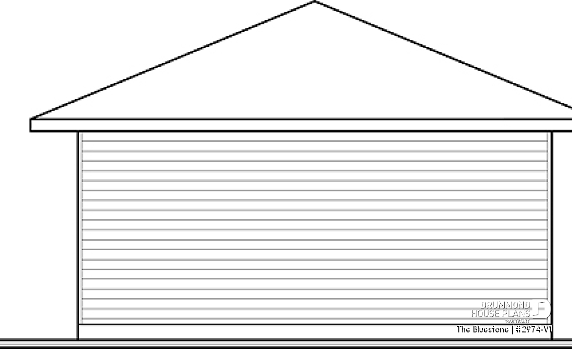 rear elevation - The Bluestone