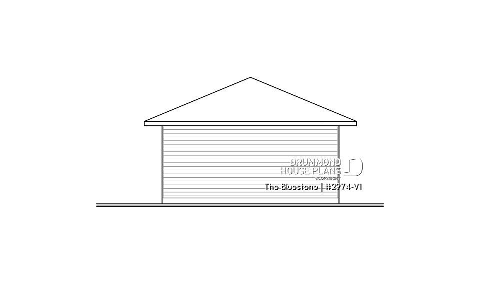 rear elevation - The Bluestone