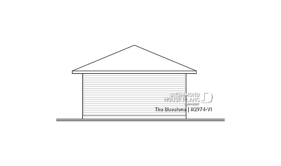 rear elevation - The Bluestone