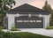 Color version 1 - Front - Two-car garage plan with side door. PDF and blueprints available. - Utopia