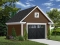front - BASE MODEL - One-car garage plan with bonus storage in attic. PDF and blueprints available. - Colonial Bay 1