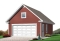 front - BASE MODEL - 2-Car garage plan with large storage area in the attic. - Colonial Bay 3
