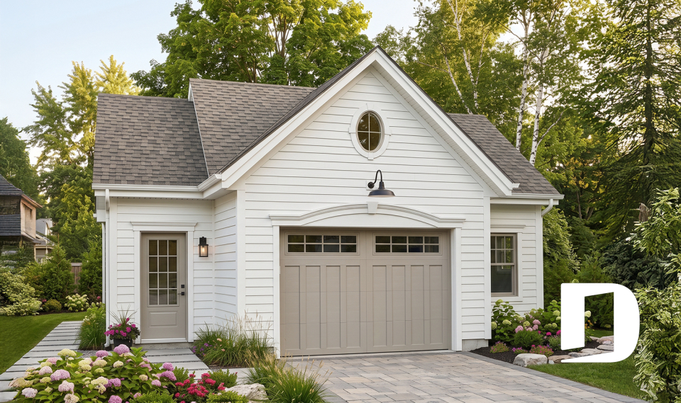 front - BASE MODEL - Spacious 2-car garage plan available in blueprints and PDF - Breton