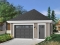 front - BASE MODEL - Simple one-car garage plan with workshop area - The Bentley