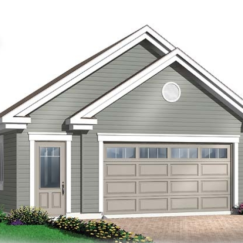front - BASE MODEL - 2-car garage plan  - Lawson