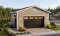 front - BASE MODEL - Single car garage plan, exit door on the side - Hazel Way 2