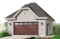 front - BASE MODEL - Elegant European style 2-car garage with 9'6'' ceiling. - Cobble Lane
