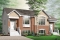 front - BASE MODEL - 3 bedroom semi-detached house plan, 1.5 baths, laundry room on main floor, kitchen island - Elmore